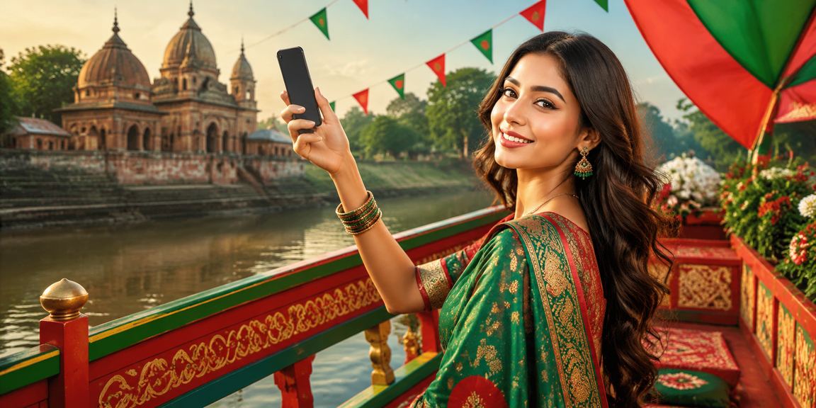 বাংলাদেশে মোবাইলে ক্যাসিনো গেম খেলার দৃশ্য