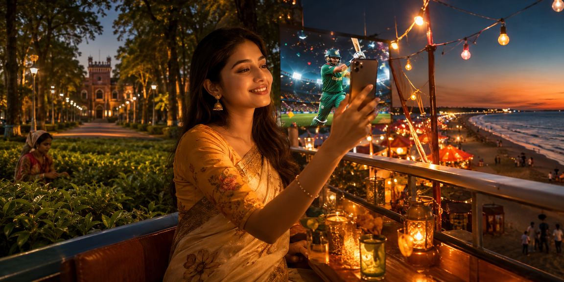 কক্সবাজারের চা বাগানে ক্রিকেট বেটিং উপভোগকারী ব্যবহারকারী